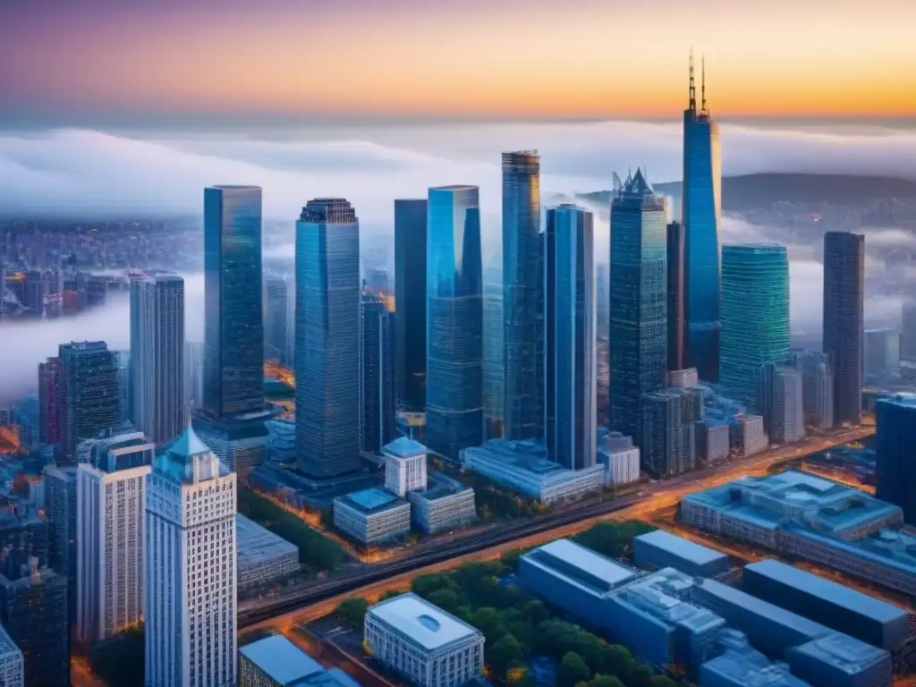 Oportunidades inmobiliarias: skyline vibrante y diverso Vibrante skyline urbano: Inversiones inmobiliarias - REITs vs