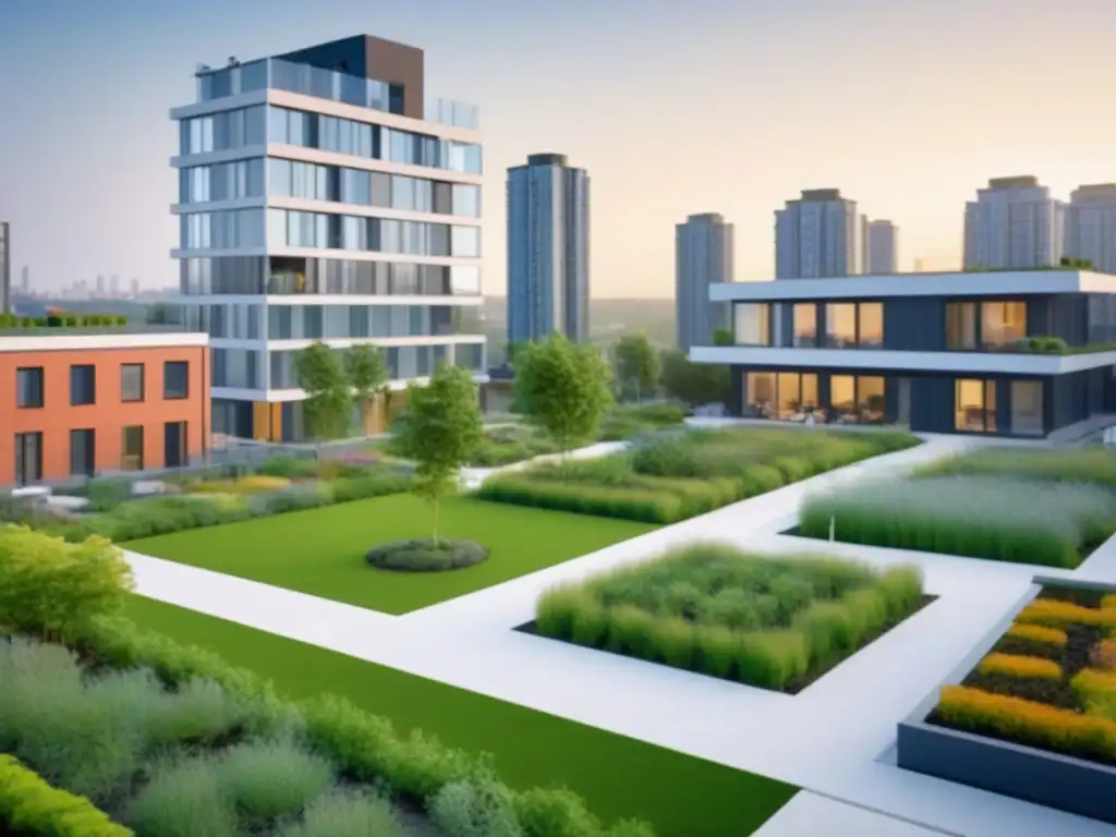 Comunidad urbana sostenible: vida vibrante y diversidad en 8k Un vibrante vecindario urbano con diversidad de personas, reflejando políticas de vivienda financiamiento inmobiliario