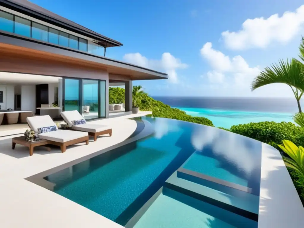 Villa de lujo con piscina infinita y vista al mar Villa de lujo en alquiler vacacional con piscina infinita y vista al mar