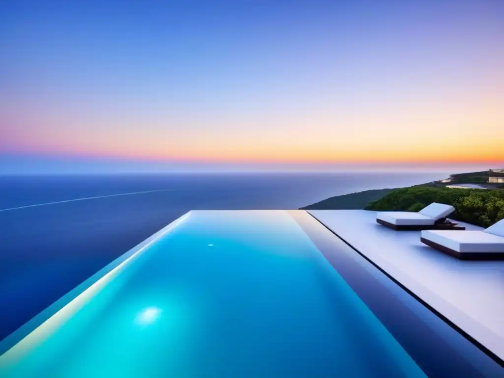 Villa de lujo con vista infinita y tecnología de vanguardia Villa de lujo con vista al mar y diseño moderno