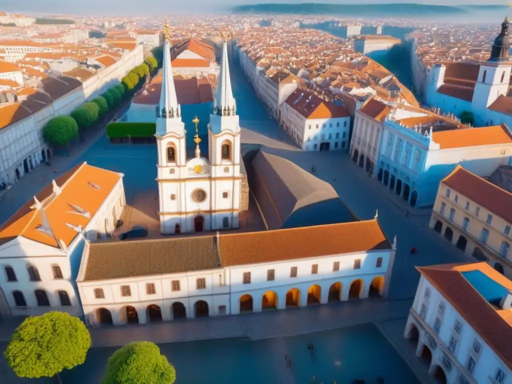 Centro histórico: Encanto atemporal y moderna inversión inmobiliaria Vista aérea de centro histórico con iglesias antiguas, plazas coloridas y calles empedradas
