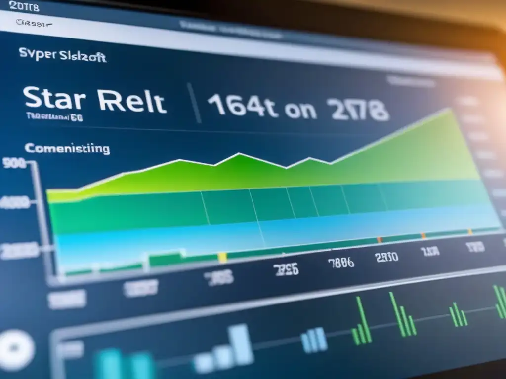 Vista detallada de un panel de analítica web para préstamos inmobiliarios en pantalla de alta resolución