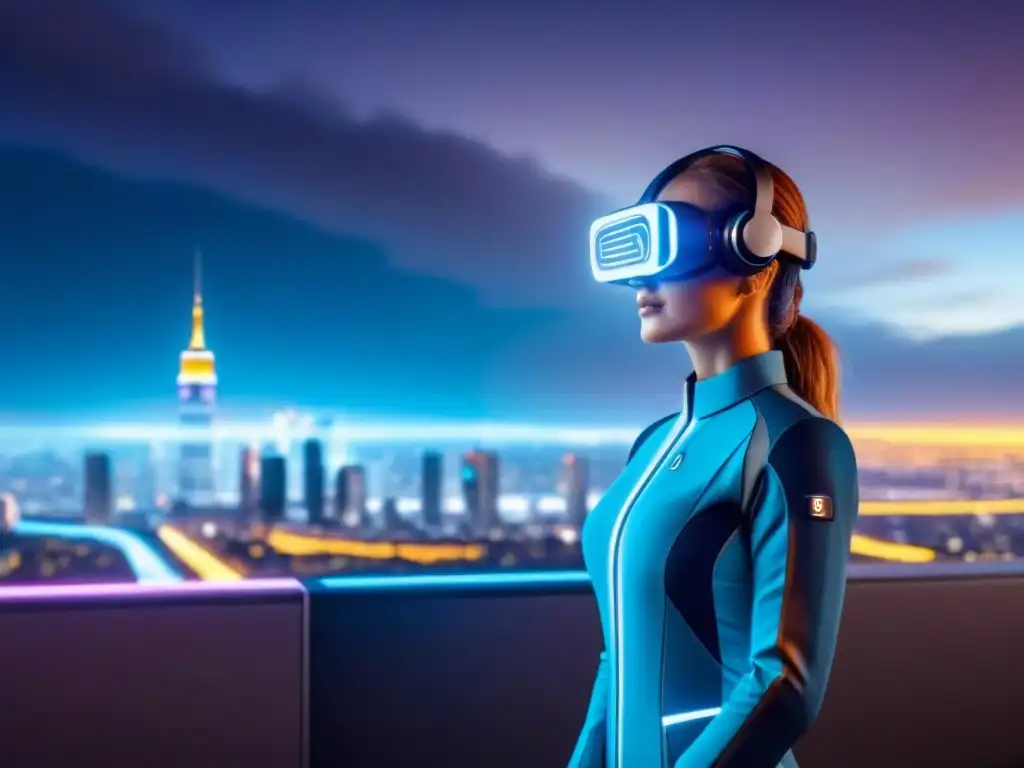 Automatización préstamos inmobiliarios con IA avanzada Vista futurista de la automatización de préstamos inmobiliarios con avanzada inteligencia artificial y hologramas de aprobación