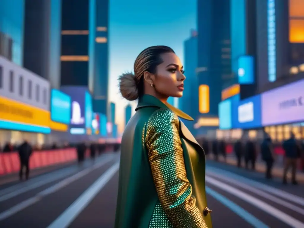 Metrópolis futurista: skyline 8K con tecnología avanzada al atardecer Vista impactante de ciudad futurista al atardecer, muestra rascacielos y tecnología avanzada