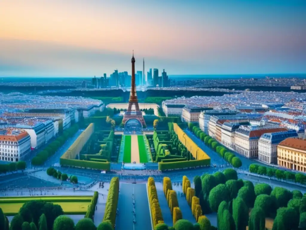 Skyline europeo: Oportunidades de inversión inmobiliaria en Europa Vista impresionante de la ciudad europea con emblemáticos monumentos, reflejo del auge financiero y oportunidades de inversión inmobiliaria