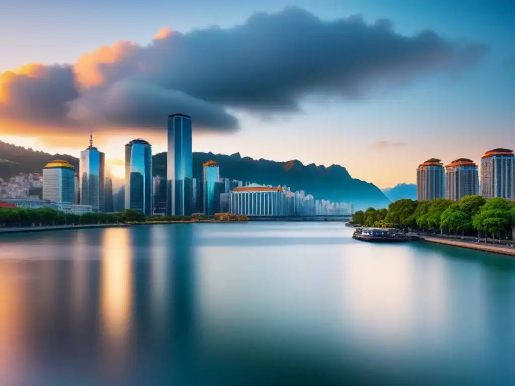 Diversidad urbana: inversión inmobiliaria en ciudades vibrantes Vista panorámica de la ciudad con diversificación geográfica en inversiones inmobiliarias