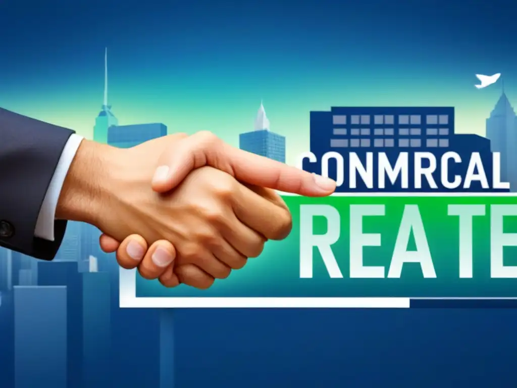 Comparativa préstamos inmobiliarios: confianza y éxito Comparación visual de préstamos comerciales inmobiliarios con diseño moderno y colores profesionales